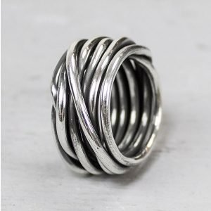 zilveren wikkelring donker zilver Jéh Jewels 17984
