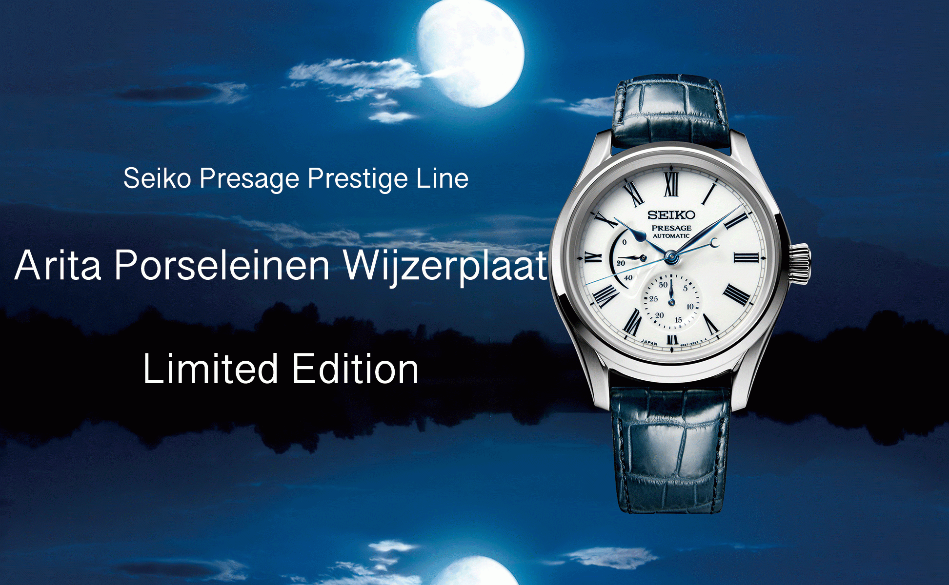 Seiko Presage Limited SPB171J1-Arita porselein wijzerplaat