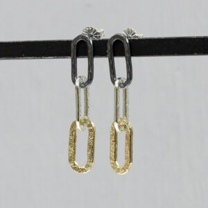 21034-paperclip-oorbellen-zilver-en-goudkleur