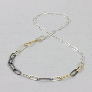 21037-paperclip-collier-zilver-en-goudkleur